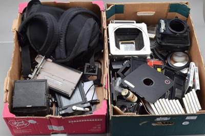 Lot 604 - Two Trays of Camera Related Items