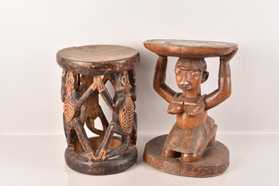Lot 16 - An African Stool
