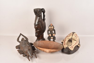 Lot 34 - A collection of African Tribal items