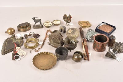 Lot 35 - A collection of Middle Eastern metalware items