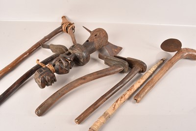 Lot 36 - An assortment of African Tools and Axes