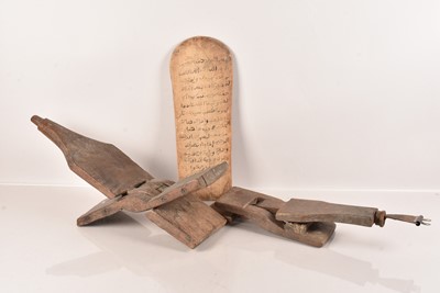 Lot 42 - Two African Wooden Folding Stools