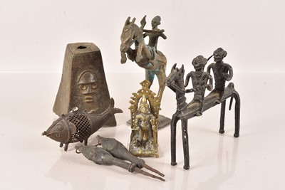 Lot 44 - An African Warrior on Horseback figure