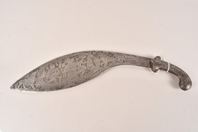 Lot 59 - A North Indian Kukri or Chopper
