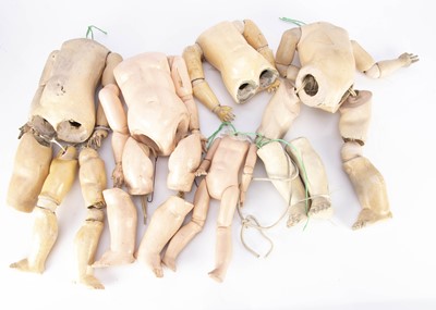 Lot 1303 - Three composition doll’s bodies