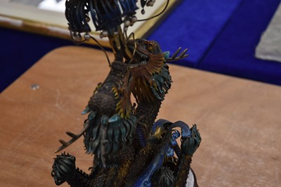 Lot 86 - A Chinese Filigree and Enamel Dragon Figure