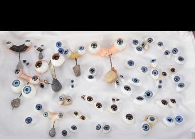 Lot 1304 - Thirty-five pairs of glass dolls’ eyes