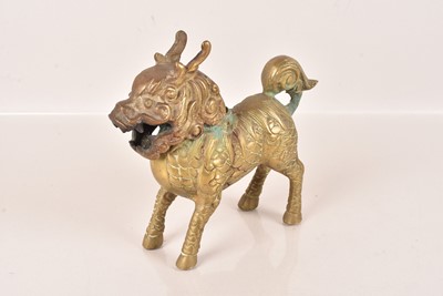 Lot 108 - A Tibetan heavy brass Incense burner