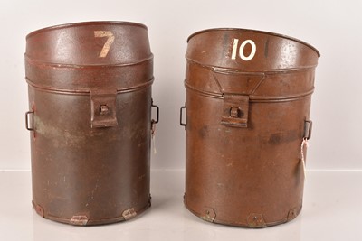 Lot 130 - A pair of 19th Century Toleware Grocers Shop Storage Bins