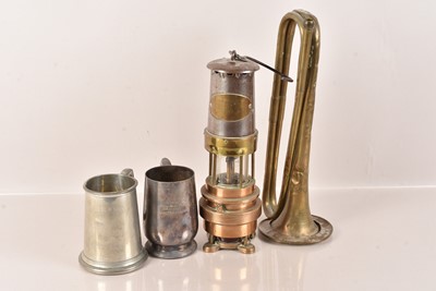 Lot 139 - A vintage Spiralarm Miners Lamp by Naylor of Wigan