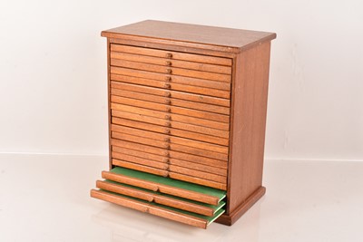 Lot 146 - A Coin/Medal Collectors Cabinet