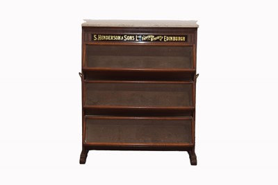 Lot 151 - An Antique mahogany three tier S. Henderson & Sons Ltd Superior Biscuit Shop Display