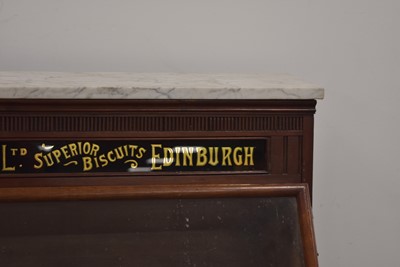 Lot 151 - An Antique mahogany three tier S. Henderson & Sons Ltd Superior Biscuit Shop Display