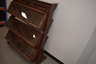 Lot 151 - An Antique mahogany three tier S. Henderson & Sons Ltd Superior Biscuit Shop Display