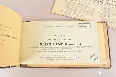 Lot 153 - An N.P.U Poisons Register File Drug Register from Denham Film Studios Medical Department