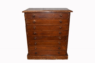 Lot 158 - A Collector's Cabinet/Apprentises Chest of Drawers