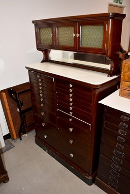 Lot 162 - A late 19th Century mahogany Dental Cabinet