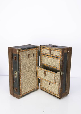 Lot 1316 - An early 20th century dolls’ cabin trunk