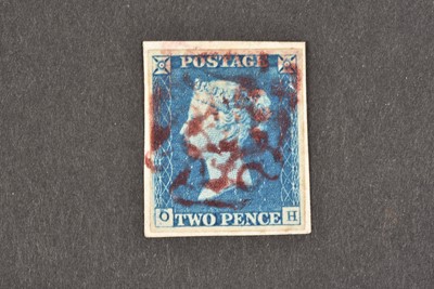 Lot 212 - An 1840 2d Blue