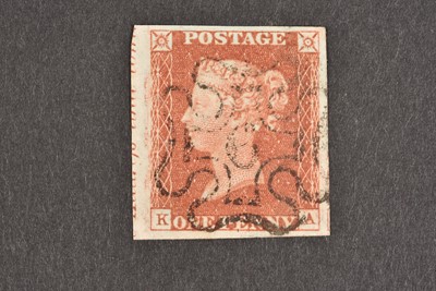 Lot 218 - An 1841 1d Red