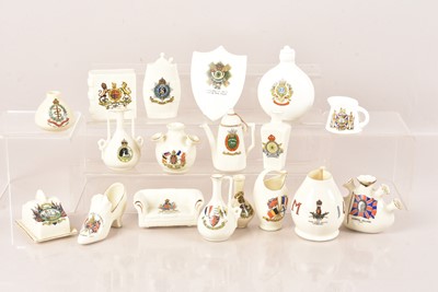Lot 273 - A collection of Military Crested China