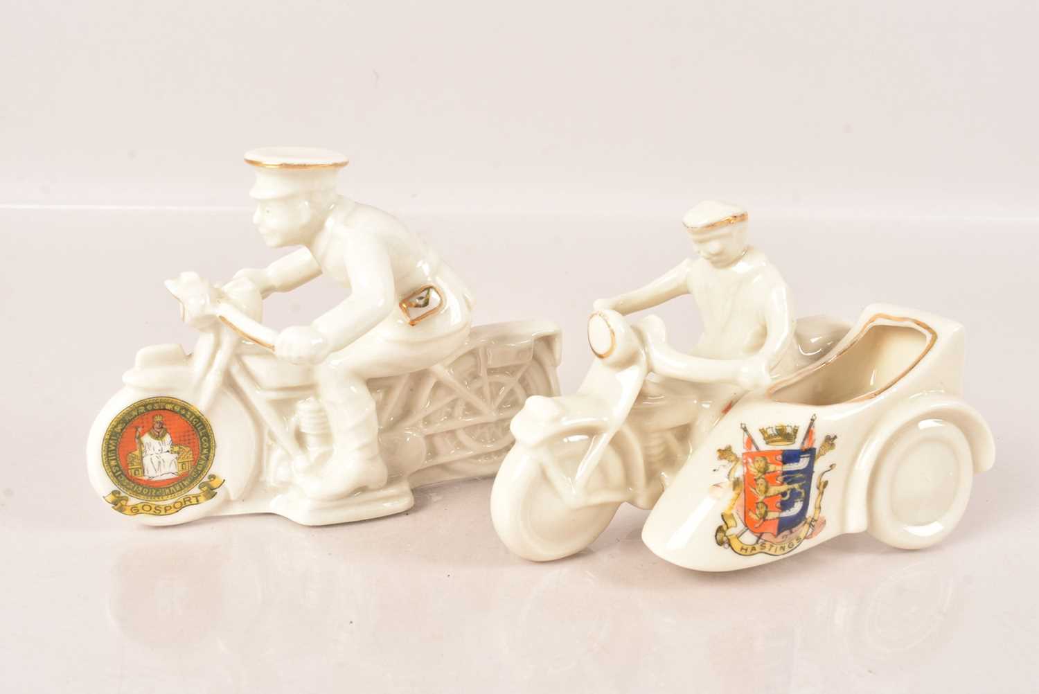 Lot 277 - A Crested China Model of a Dispatch Rider