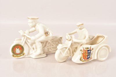 Lot 277 - A Crested China Model of a Dispatch Rider
