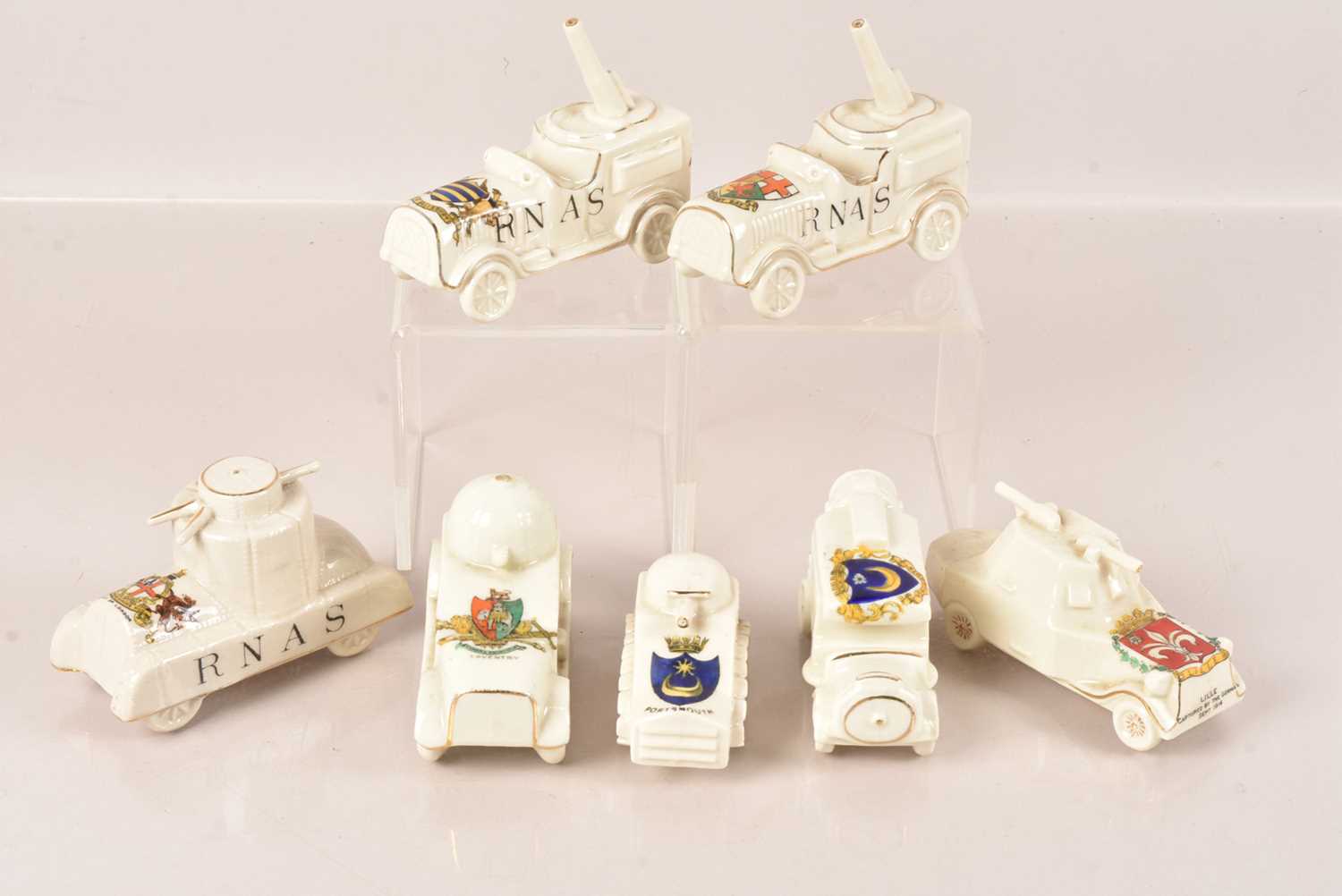 Lot 281 - A selection of Crested Armoured Vehicles