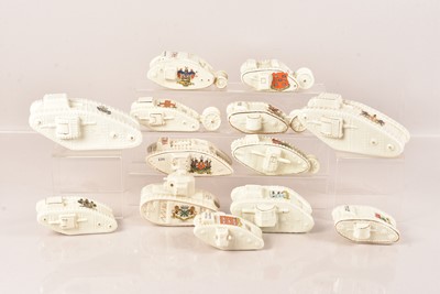 Lot 283 - An assortment of Crested Tanks
