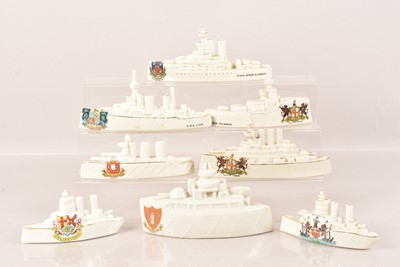 Lot 294 - A group of eight crested Battleships