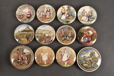 Lot 303 - Pratt Ware - Pot Lids