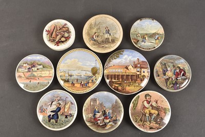 Lot 307 - Pratt Ware - Pot Lids