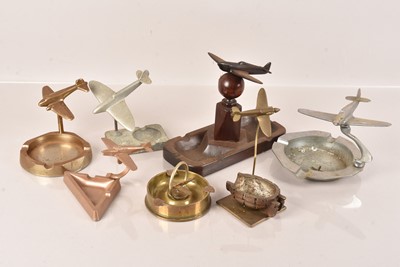 Lot 342 - A collection of Aeroplane Ashtrays
