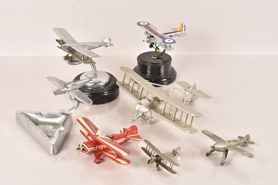 Lot 356 - A small collection of vintage alloy plane models
