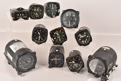 Lot 362 - An assortment of Aeroplane Gauges