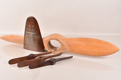 Lot 369 - A small piece of propeller with engine calibration design
