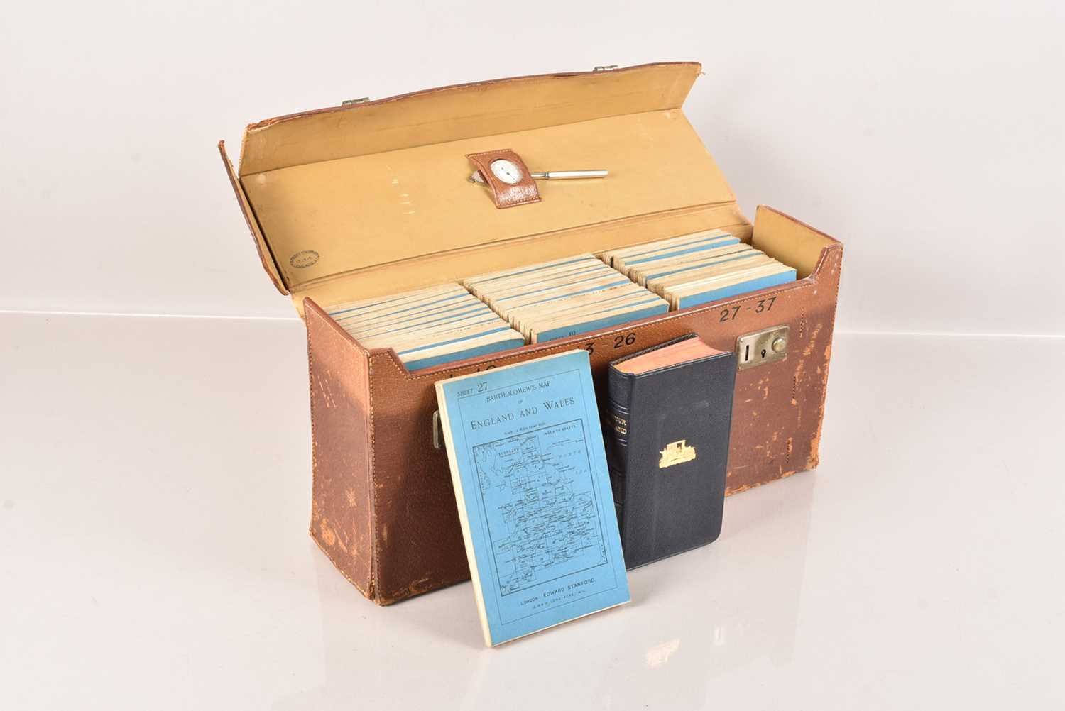Barthomew Postcode Maps Lot 390 - A cased set of Bartholomew's Maps,