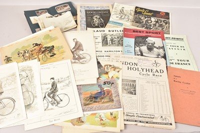 Lot 406 - An assortment of Cycling Ephemera