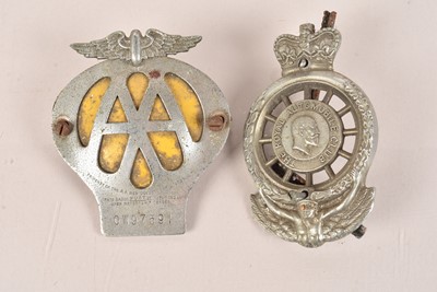 Lot 418 - A Royal Automobile Club Car Badge