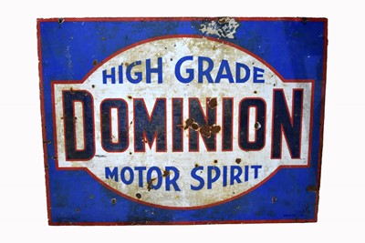 Lot 434 - High Grade Dominion Motor Spirit enamel sign