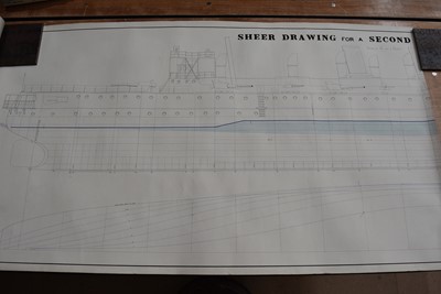 Lot 474 - Second Class Destroyer Drawerings