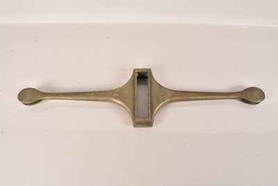 Lot 498 - A Ship's Brass Tiller Yoke by Player & Mitchell of Birmingham
