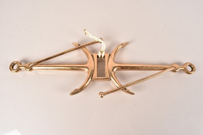 Lot 499 - A 19th Century Brass Tiller Yoke
