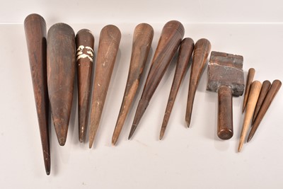 Lot 523 - A selection of Antique Wooden Rope Splicing Fids