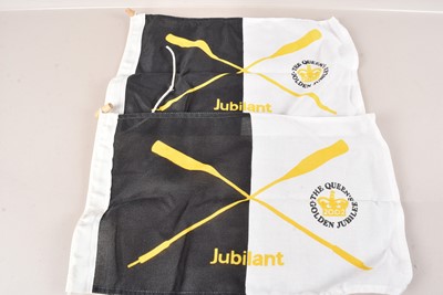 Lot 535 - Two Queen Elizabeth II Golden Jubilee Boat Flags