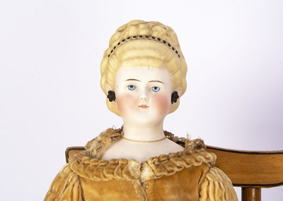 Lot 1353 - An Alt Beck & Gottschalck bisque shoulder head lady doll