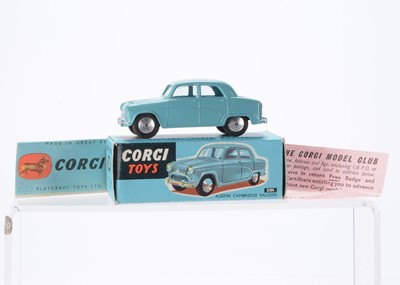Lot 48 - A Corgi Toys 201 Austin Cambridge Saloon