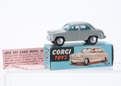 Lot 49 - A Corgi Toys 202 Morris Cowley Saloon