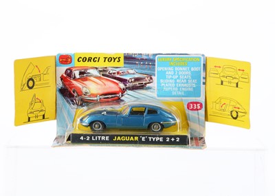 Lot 64 - A Corgi Toys 335 Jaguar 4.2 Litre E-Type