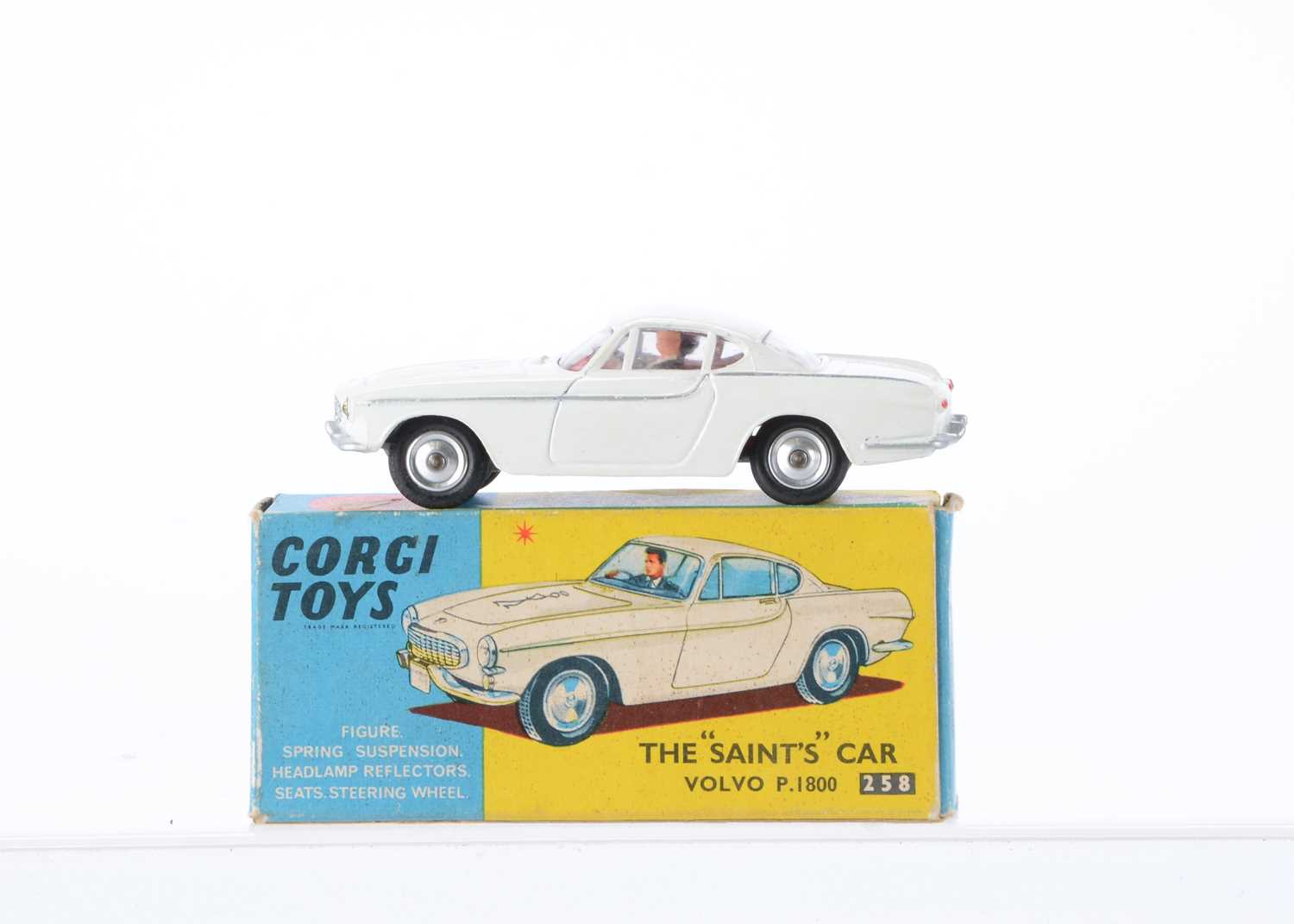 Lot 67 - A Corgi Toys 258 The Saint's Volvo P.1800